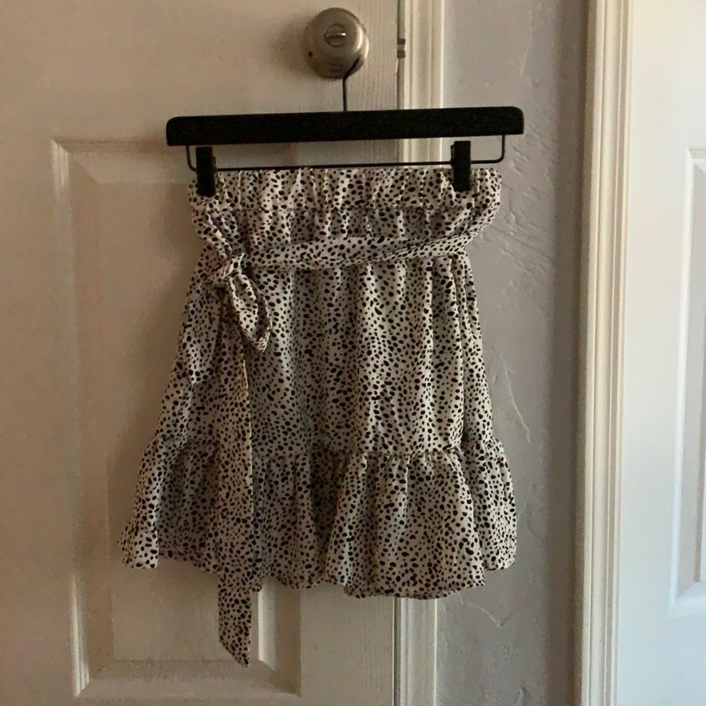 Poka dot skirt
